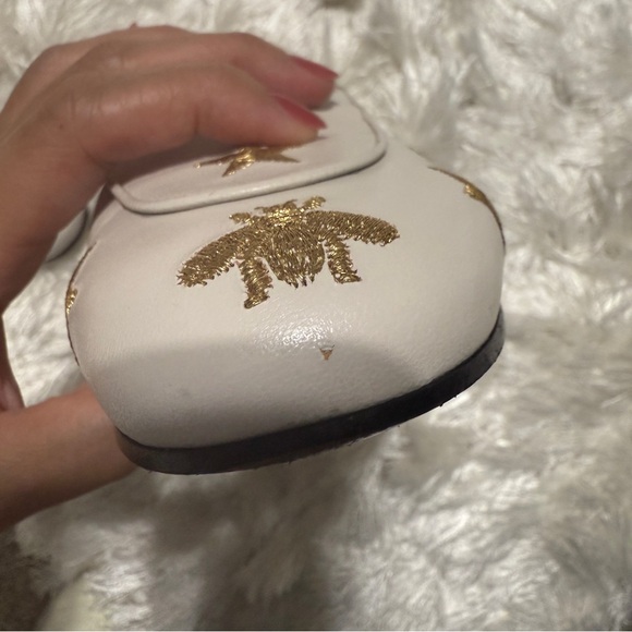 Gucci Princetown Leather Slide Quentin Mystic White Embroidered - Picture 12 of 16